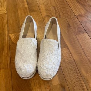 STELLA MCCARTNEY platform floral wedges